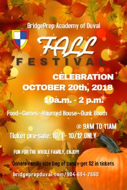 Fall Festival - Only 3 weeks away